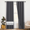 Gray Three-Layer Soundproof Blackout Curtains