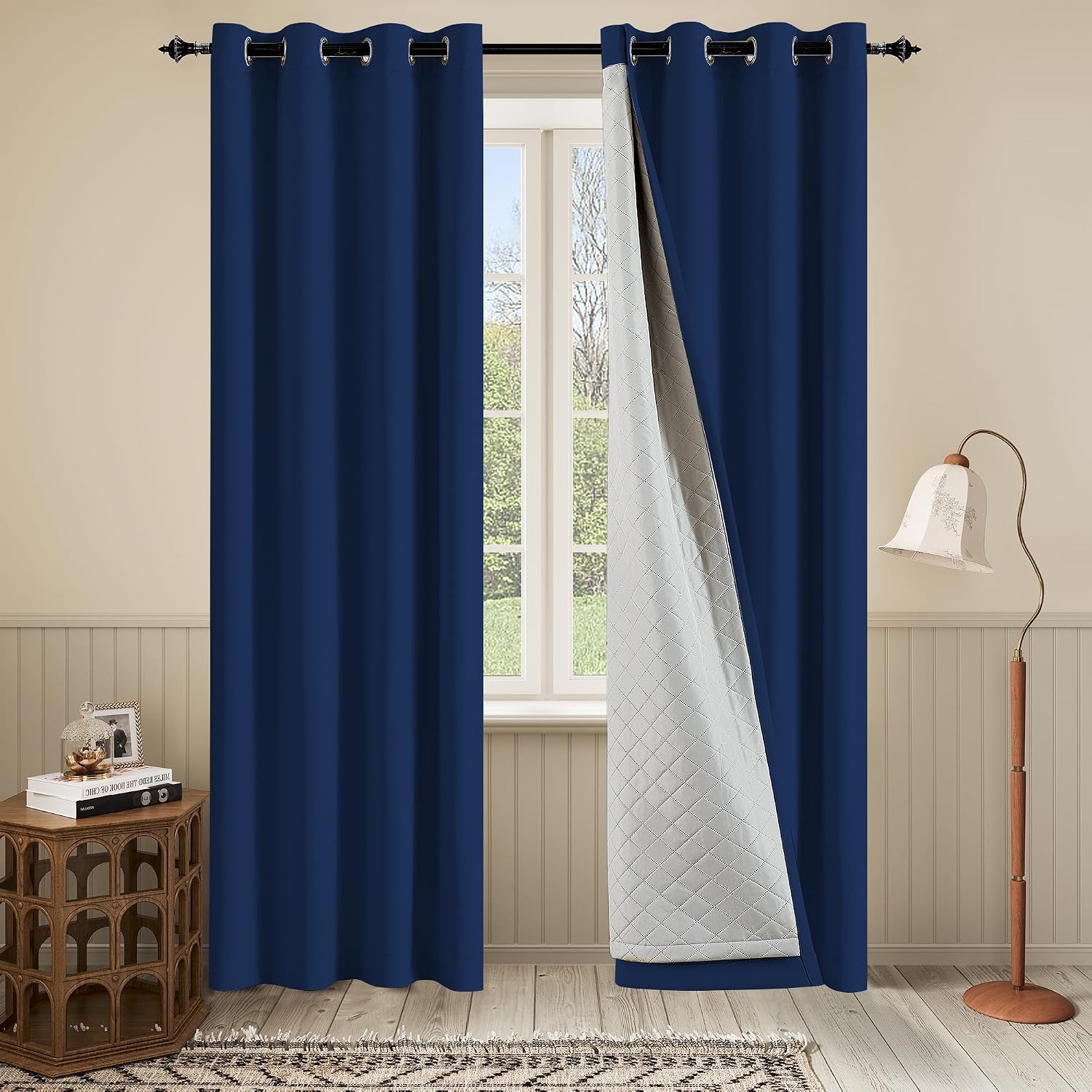 Thick Layer Soundproof Blackout Curtains