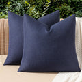 Navy Waterproof Outdoor Pillow Covers