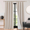 Taupe Linen Soundproof Curtains