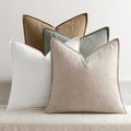 Neutral Solid Linen Pillow Covers