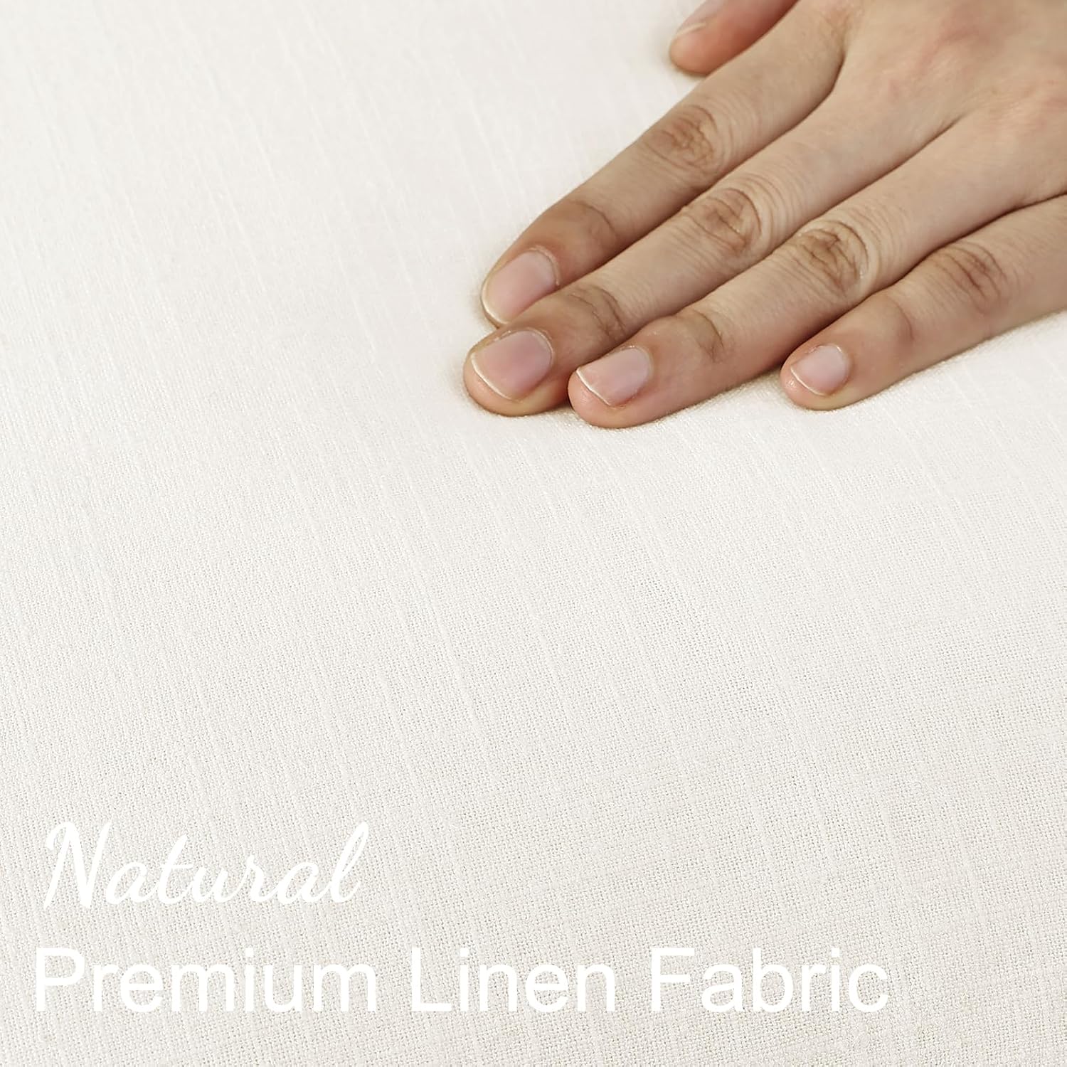 Cream Tassel Linen Pillow Covers