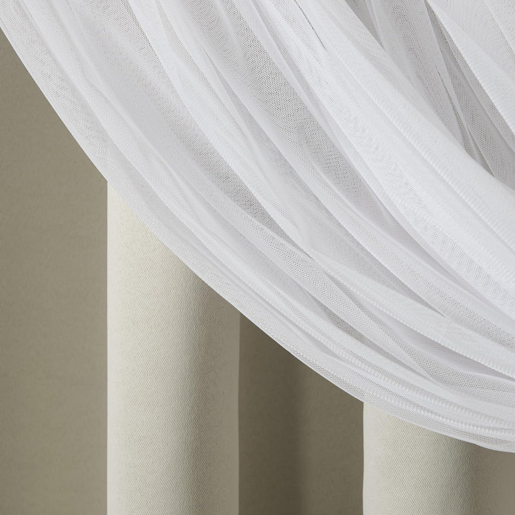 Double Layer Sheer Blackout Curtains