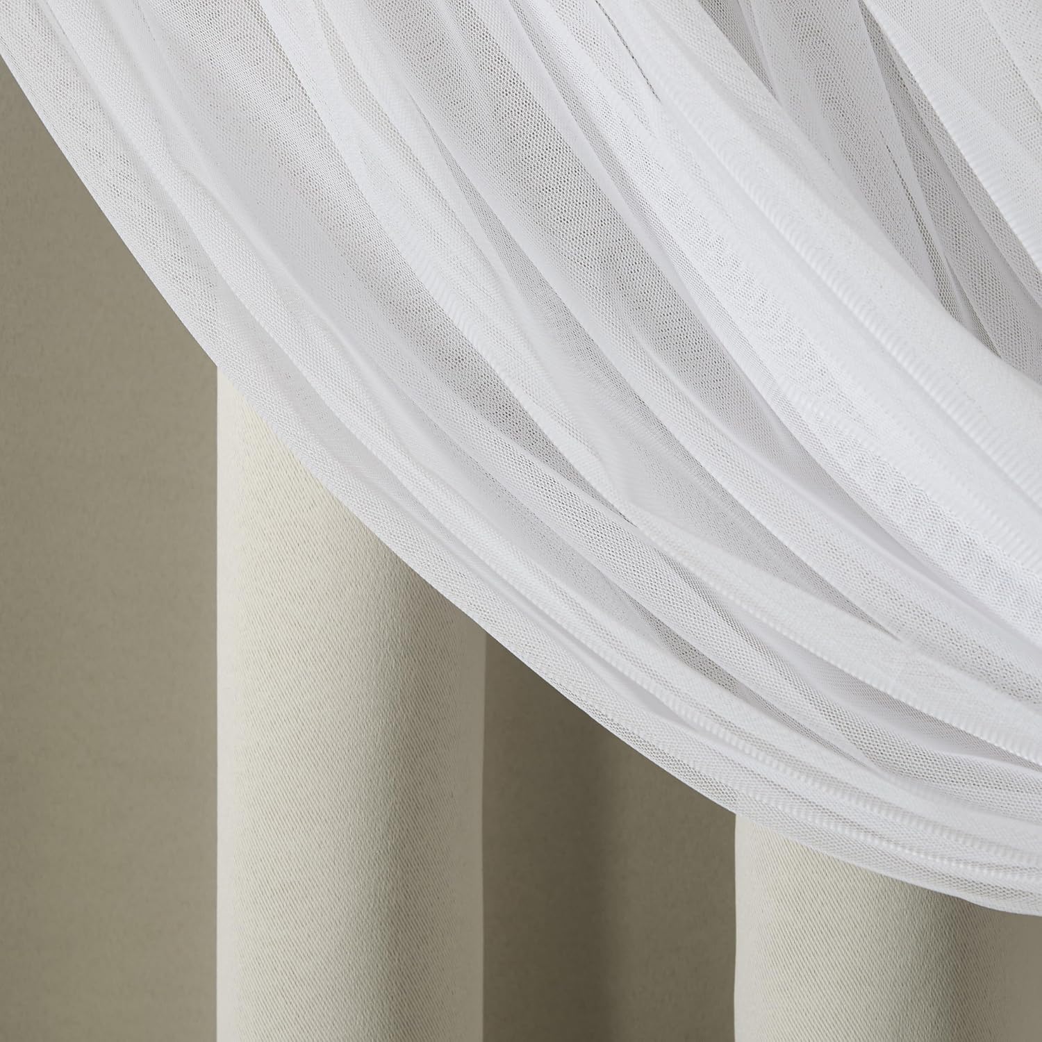 Double Layer Sheer Blackout Curtains