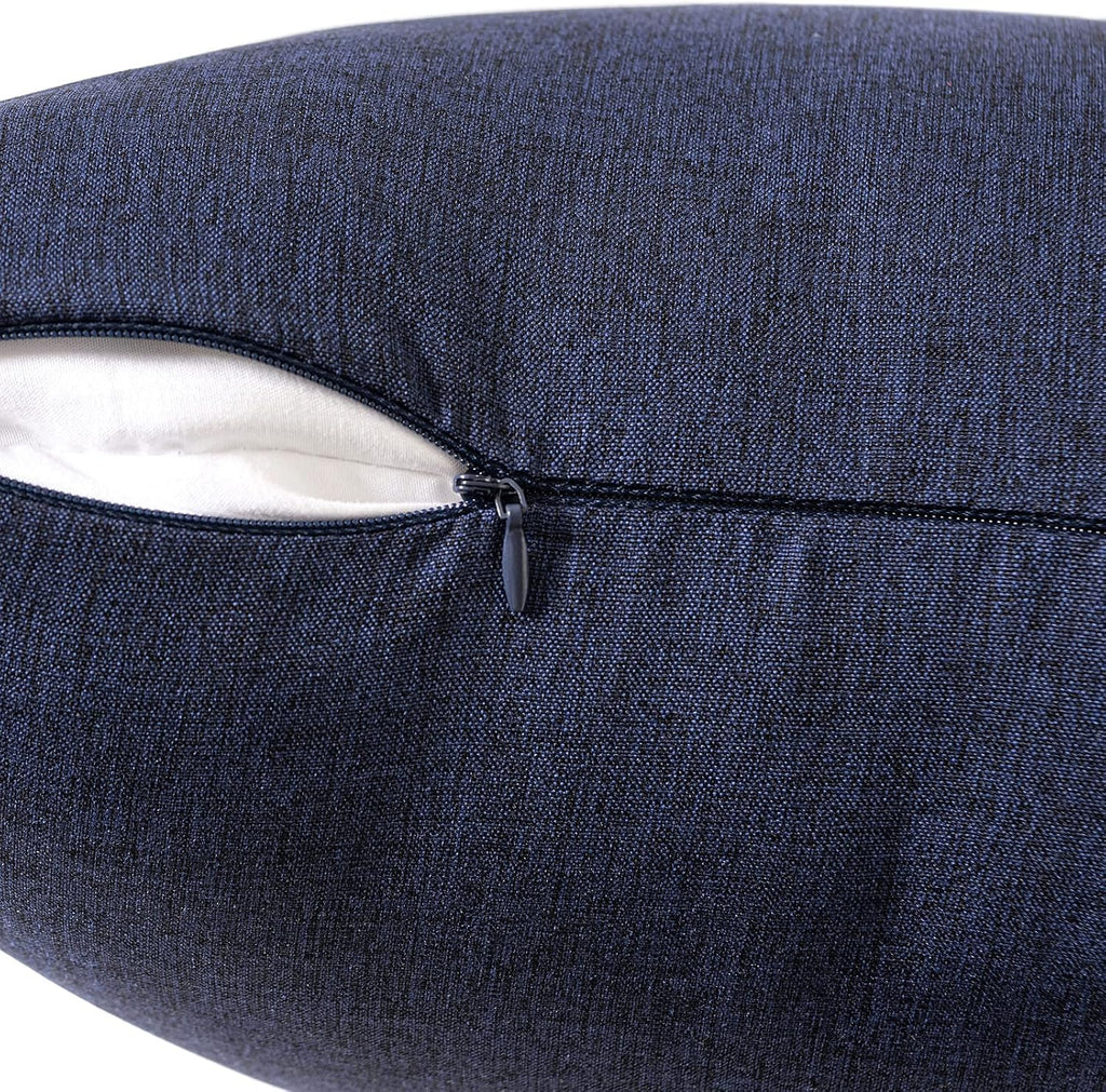Navy Waterproof Outdoor Pillow Covers