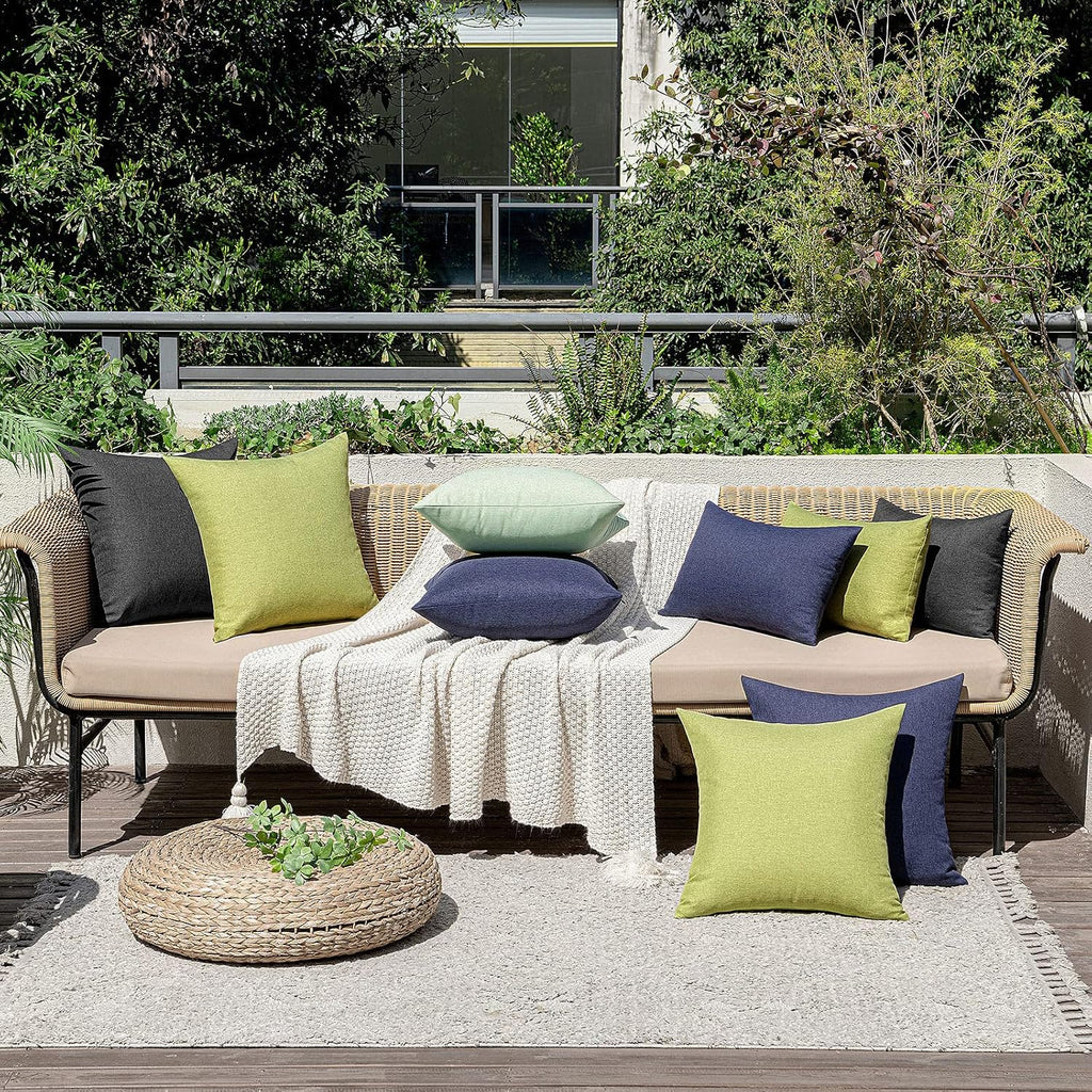 Navy Waterproof Outdoor Pillow Covers